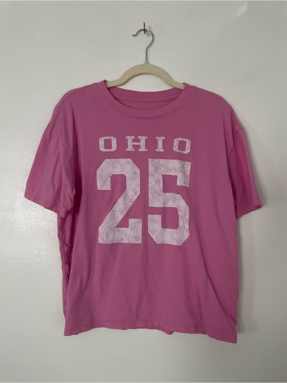 State of Maine brand Ohio 25 graphic oversized tee size medium